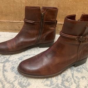 Frye Womens Melissa Seam Short Brown Vintage Veg Tan 11